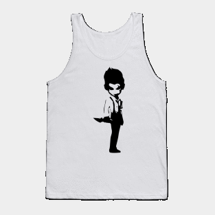 Neostone Fighter minimal silhouette white Tank Top